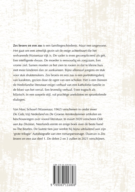 Achterkant van Zes broers en een zus