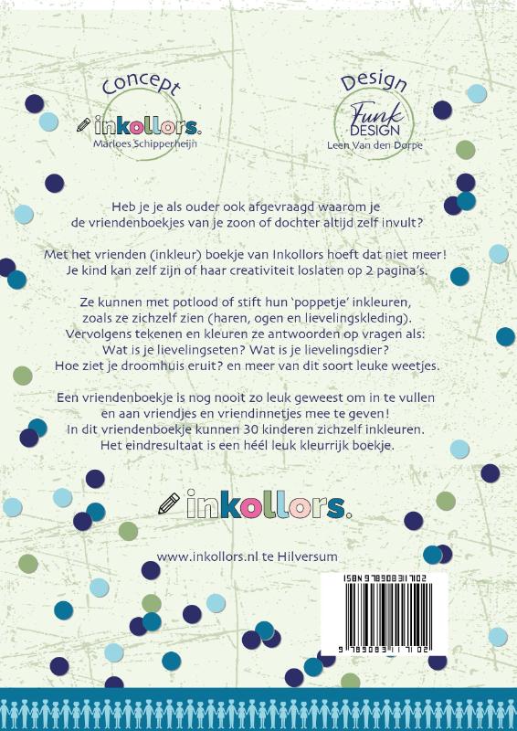 Achterkant van Vriendenboek