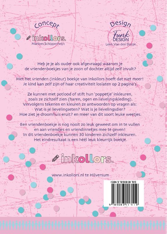 Achterkant van Vriendenboek