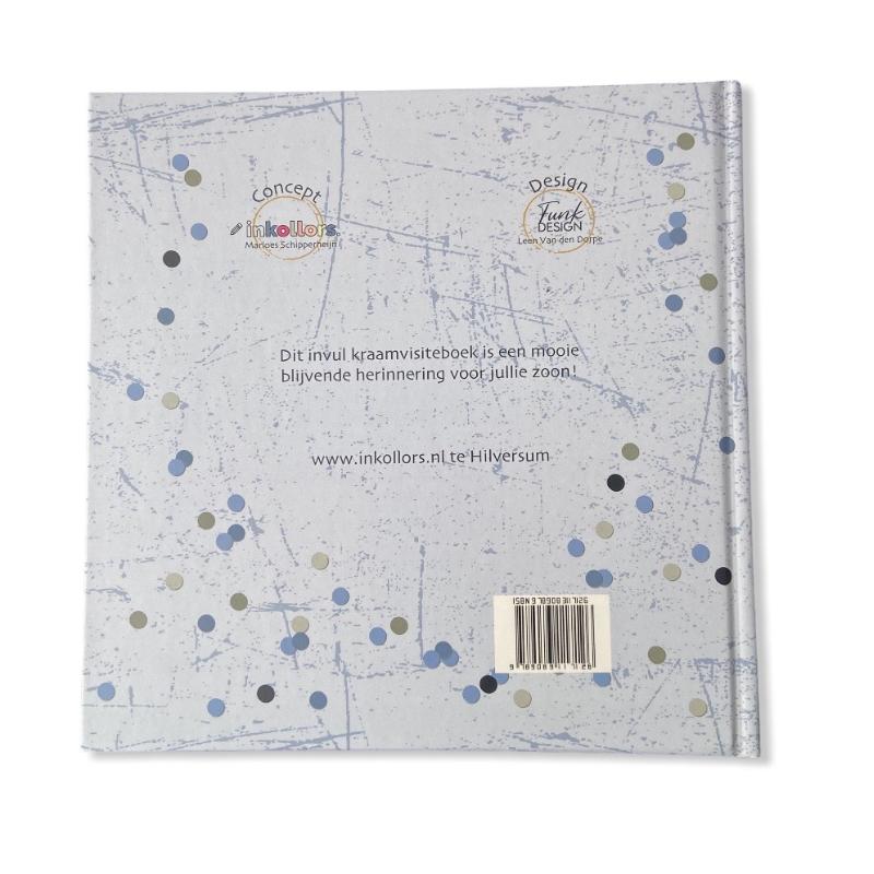Achterkant van Kraamvisiteboek