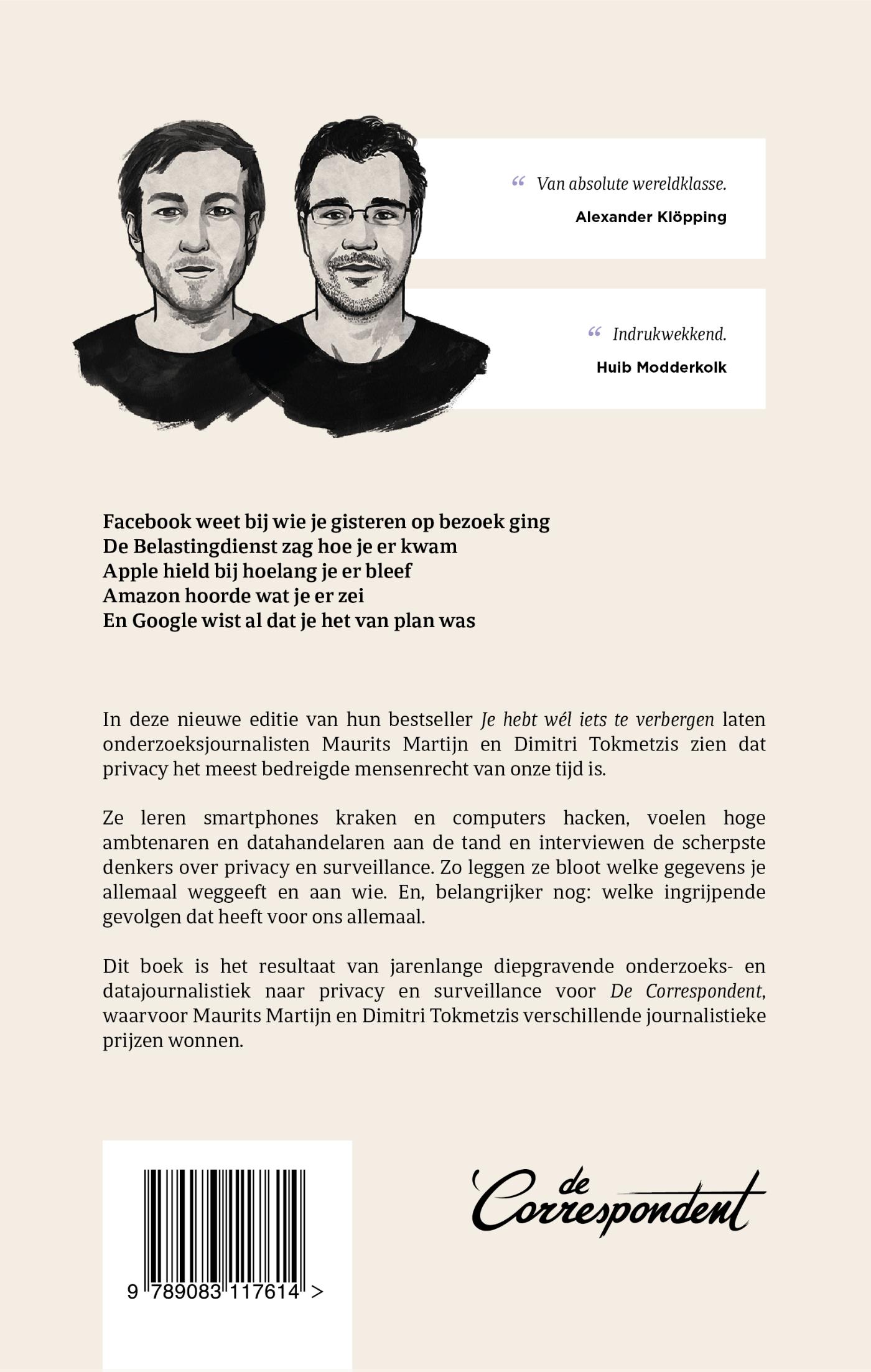 Achterkant van Je hebt wél iets te verbergen