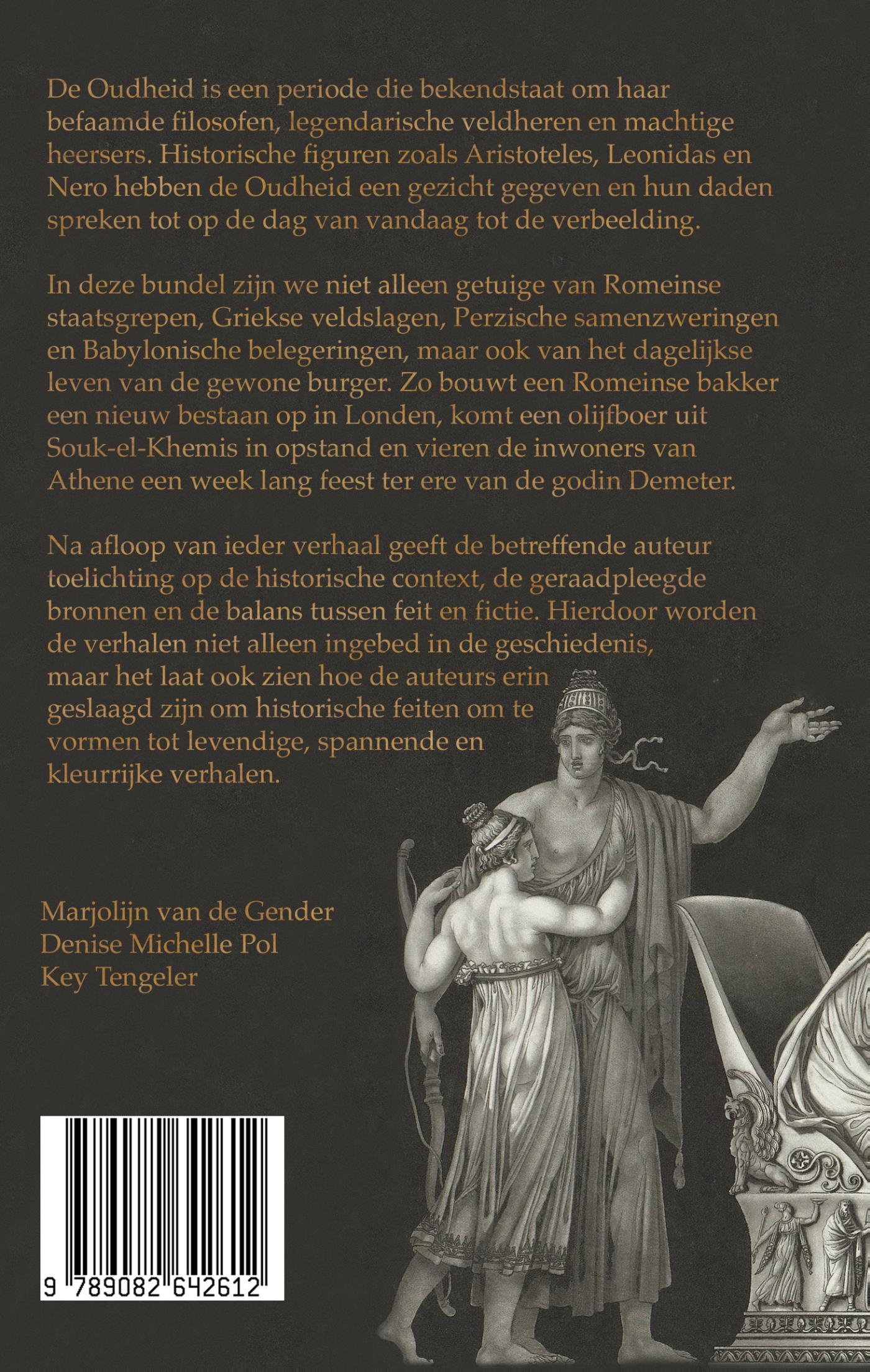 Achterkant van Korte verhalen uit de Oudheid