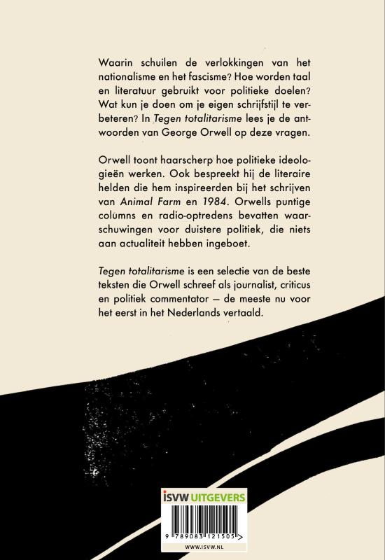 Achterkant van Tegen totalitarisme