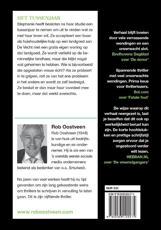Achterkant van Het tussenjaar