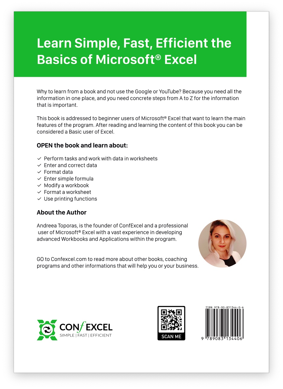 Achterkant van Simply Master Microsoft® Excel