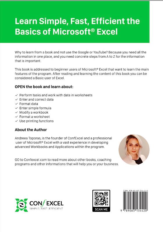 Achterkant van Simply Master Microsoft® Excel