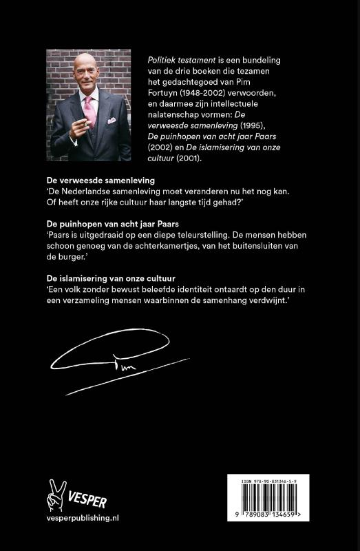 Achterkant van Politiek testament