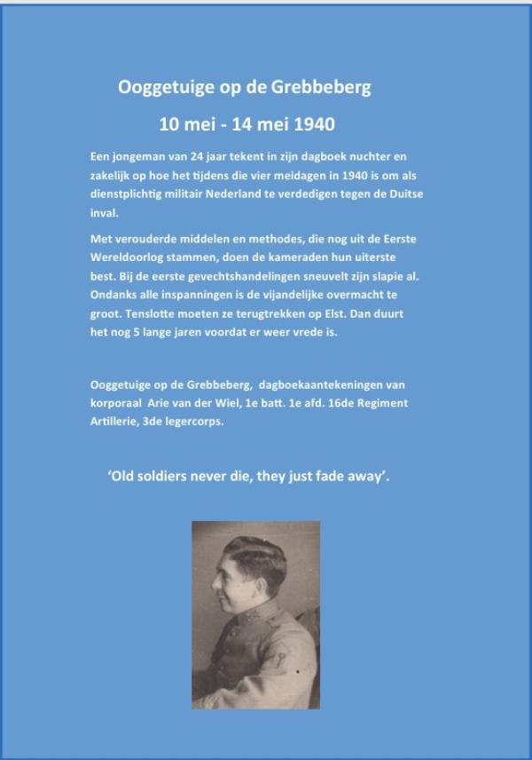 Achterkant van Ooggetuige op de Grebbeberg 10 mei - 14 mei 1940