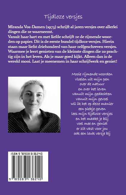 Achterkant van Tijdloze versjes