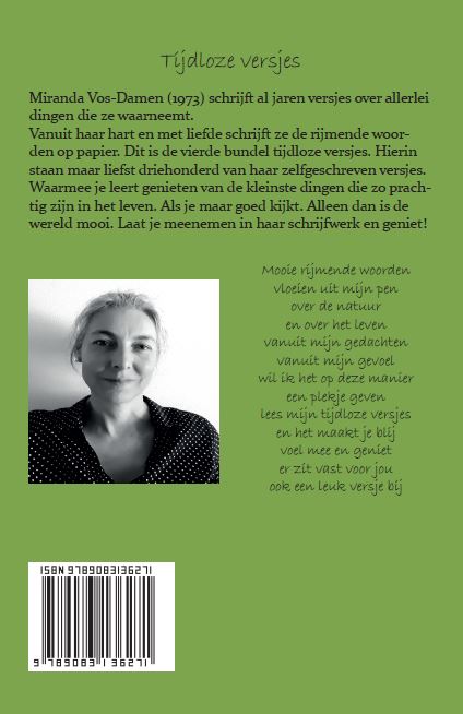 Achterkant van Tijdloze versjes