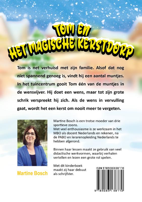 Achterkant van Tom en het magische kerstdorp