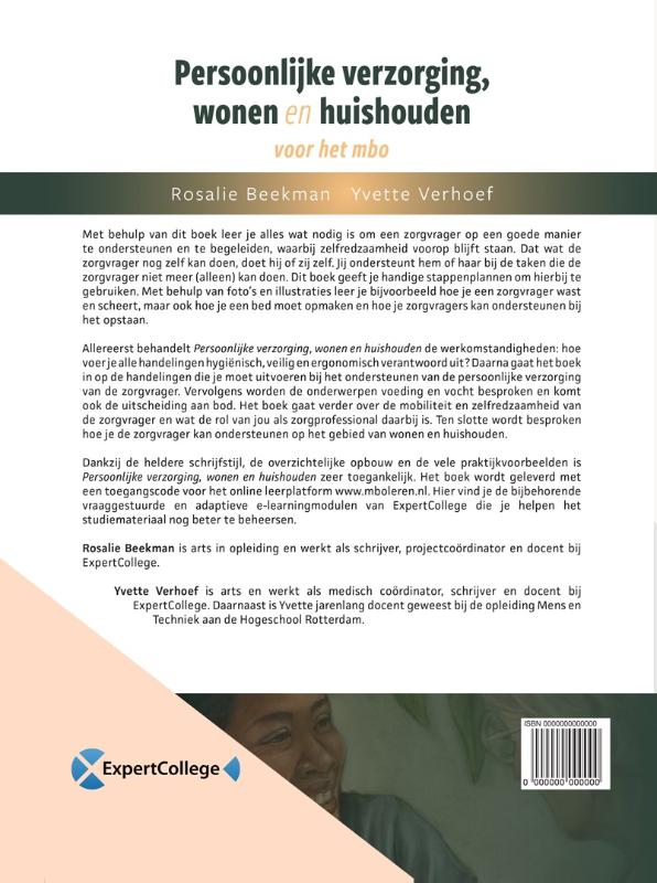 Achterkant van Persoonlijke verzorging, wonen en huishouden