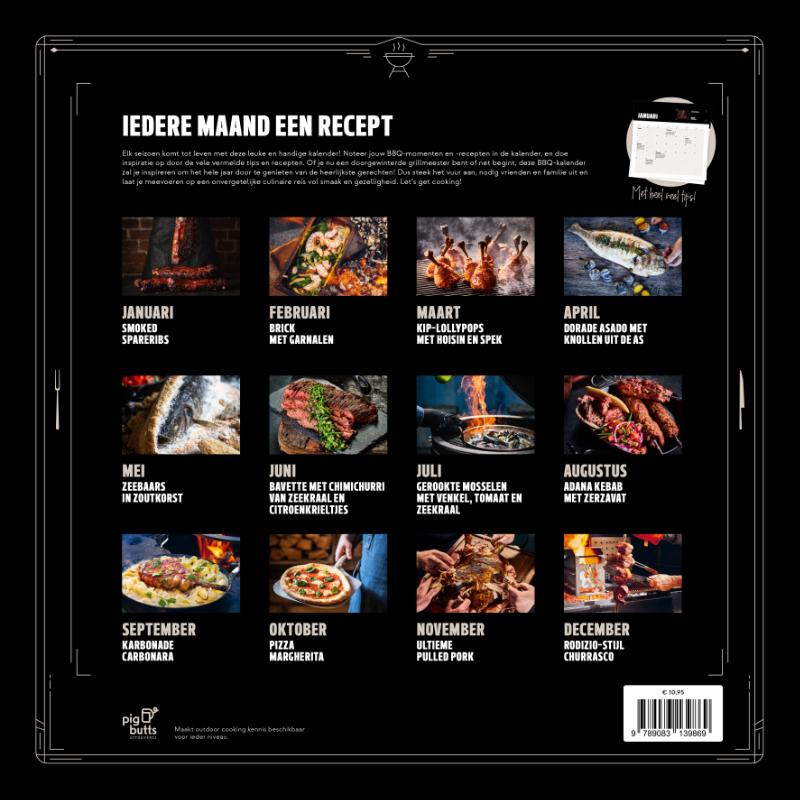 Achterkant van De Ultieme BBQ-kalender 2024