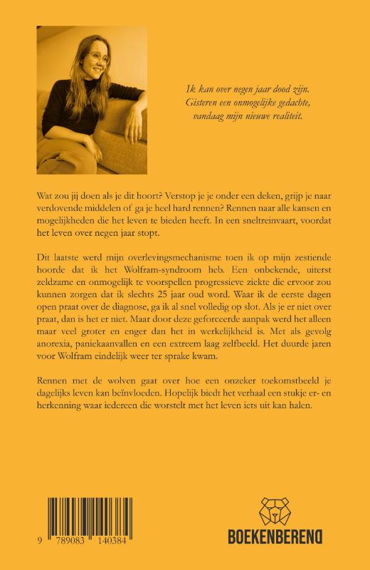 Achterkant van Rennen met de wolven