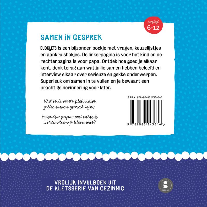 Achterkant van Duoklets papa