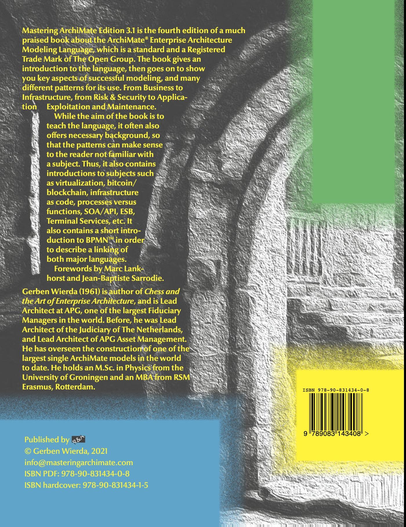 Achterkant van Mastering ArchiMate – Edition 3.1