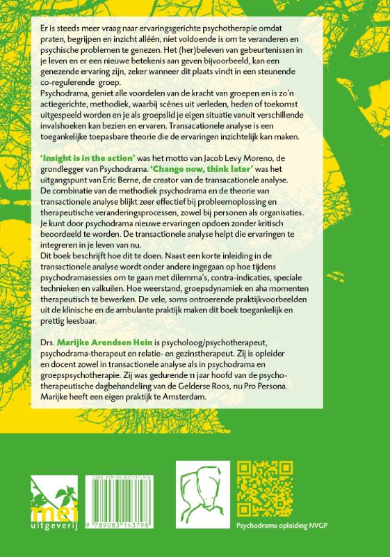 Achterkant van Psychodrama & transactionele analyse