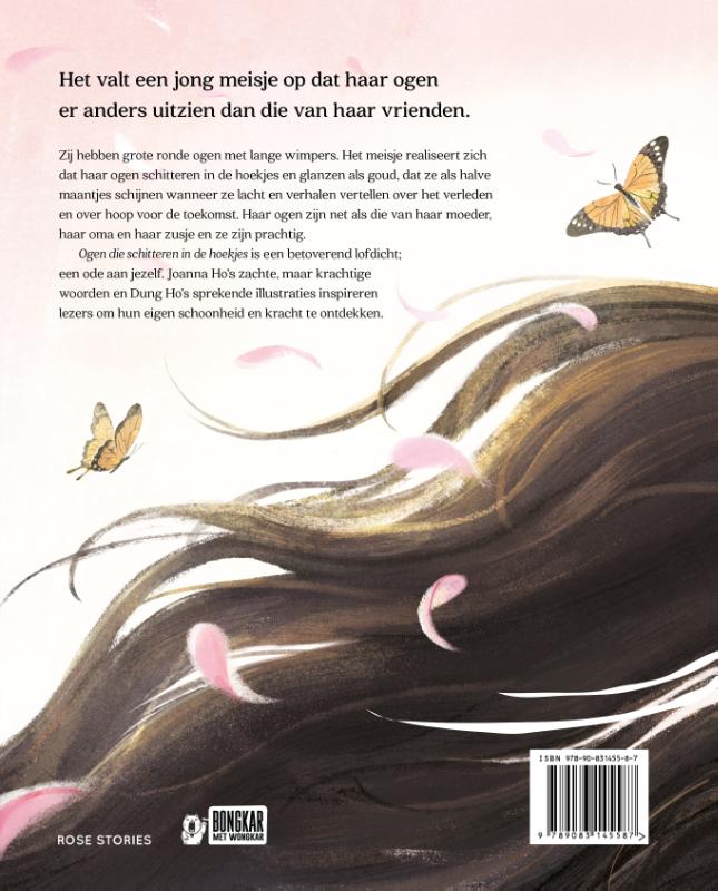 Achterkant van Ogen die schitteren in de hoekjes