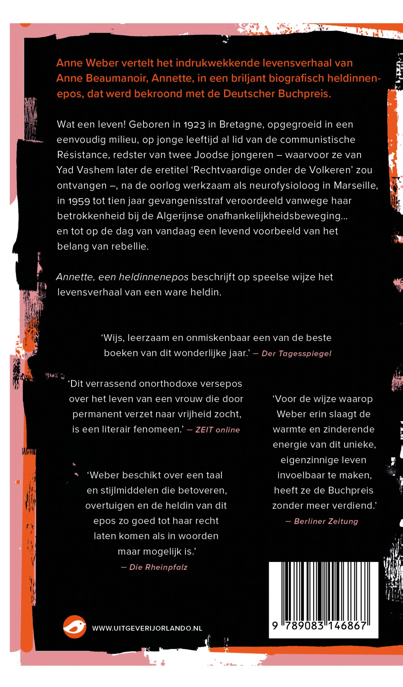 Achterkant van Annette, een heldinnenepos