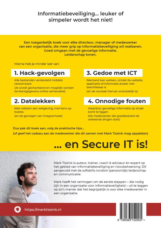 Achterkant van Grip op informatiebeveiliging
