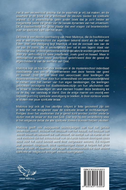 Achterkant van Meestersleutels tot Spirituele Vrijheid