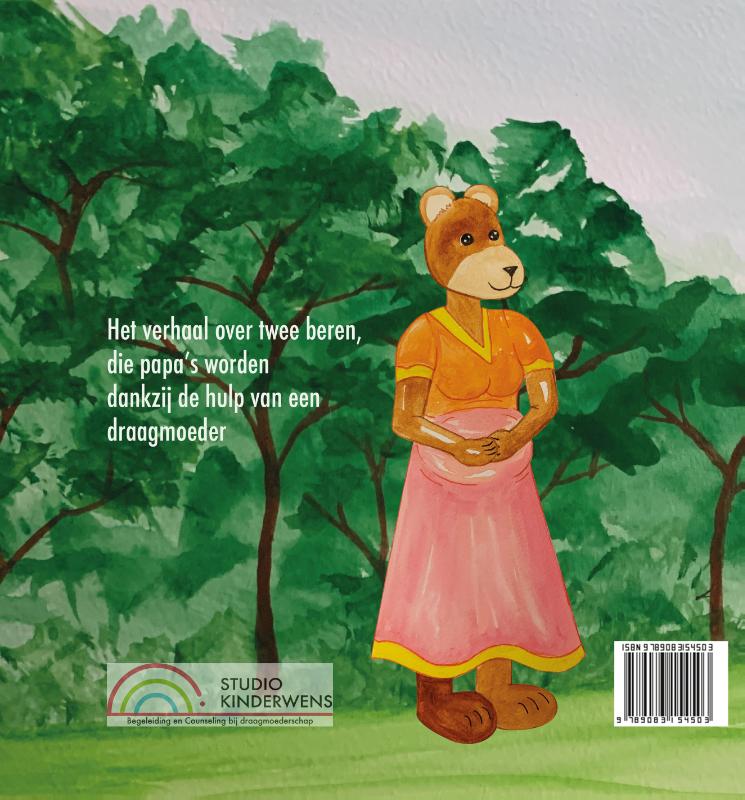 Achterkant van De papa's van Teddy