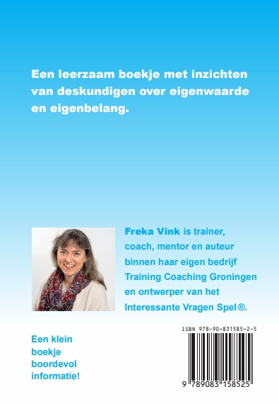 Achterkant van Eigenwaarde en eigenbelang