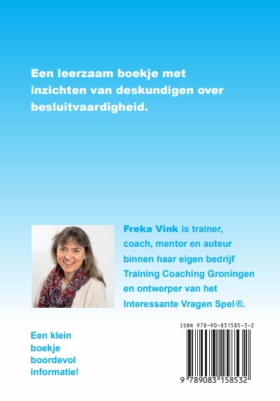 Achterkant van Besluitvaardigheid