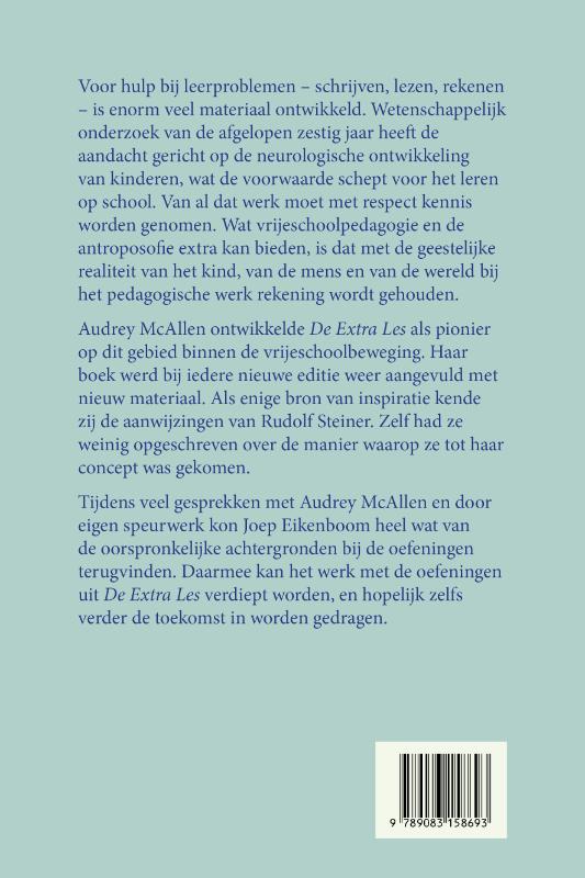 Achterkant van Fundamenten van de extra les