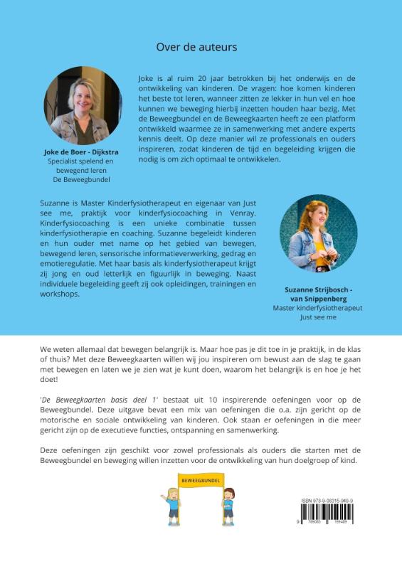 Achterkant van Beweegkaarten basis deel 1