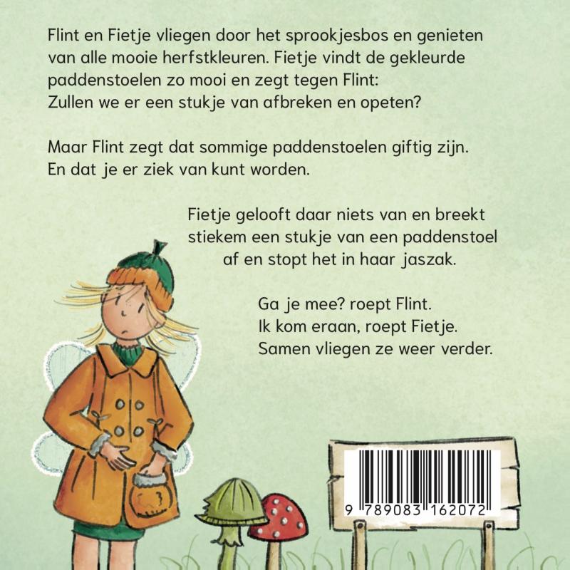 Achterkant van Flint en Fietje