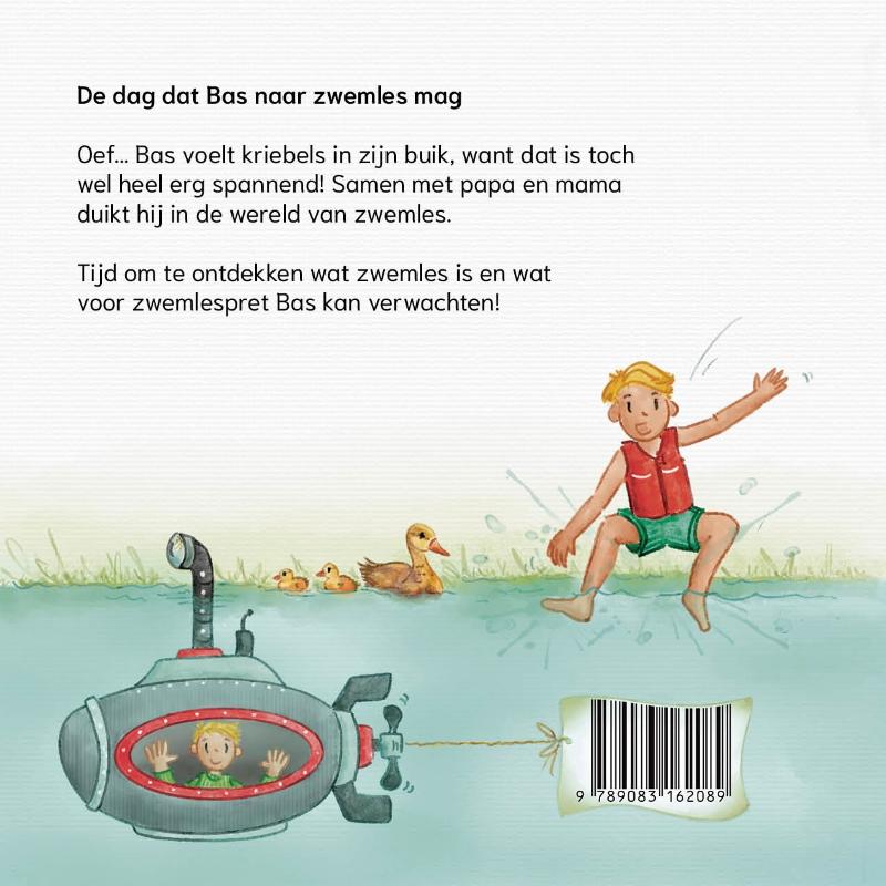 Achterkant van Zwemleskriebels