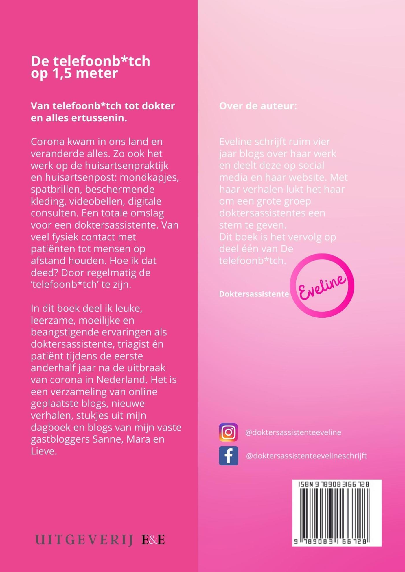 Achterkant van De telefoonb*tch op 1,5 meter