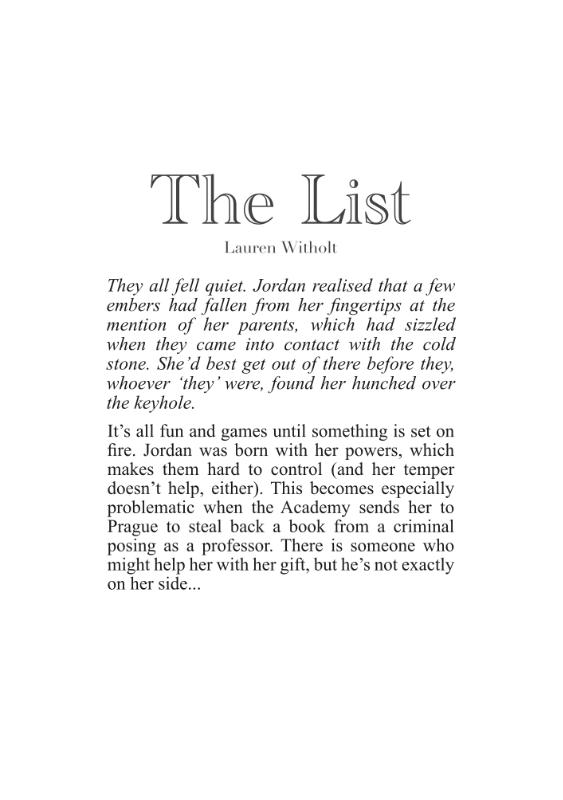 Achterkant van The List
