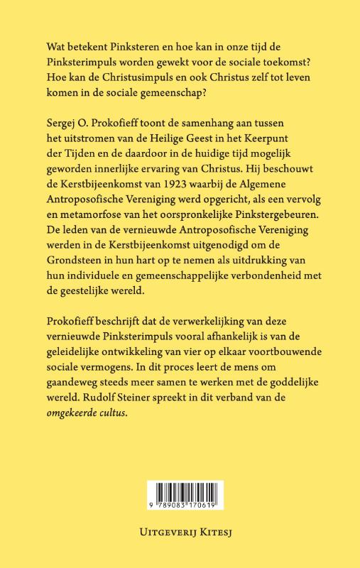 Achterkant van De impuls van Pinksteren en de werking van Christus in het sociale leven