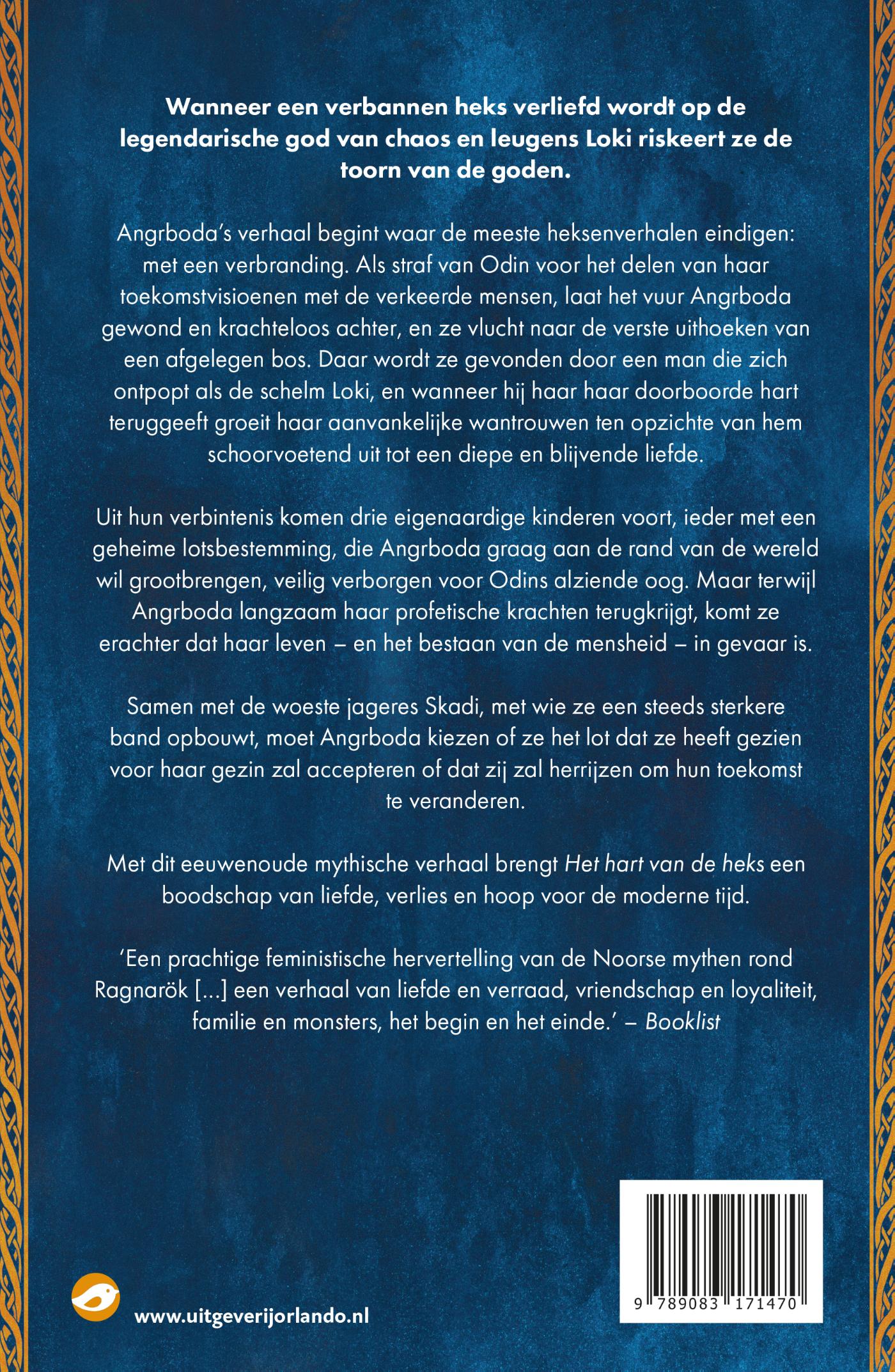 Achterkant van Het hart van de heks