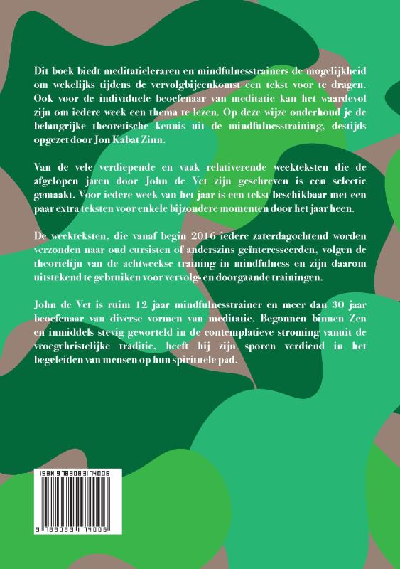 Achterkant van Mindfulness teksten