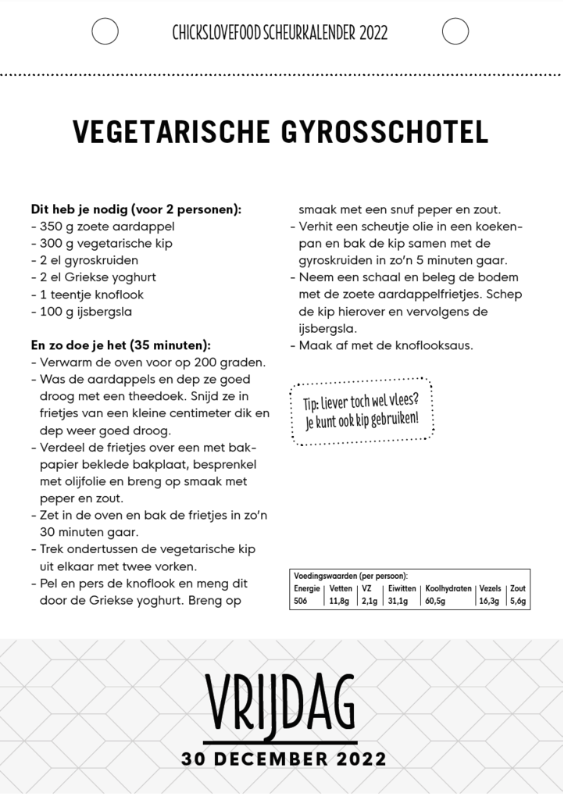 Achterkant van 365 dagen skinny six - scheurkalender