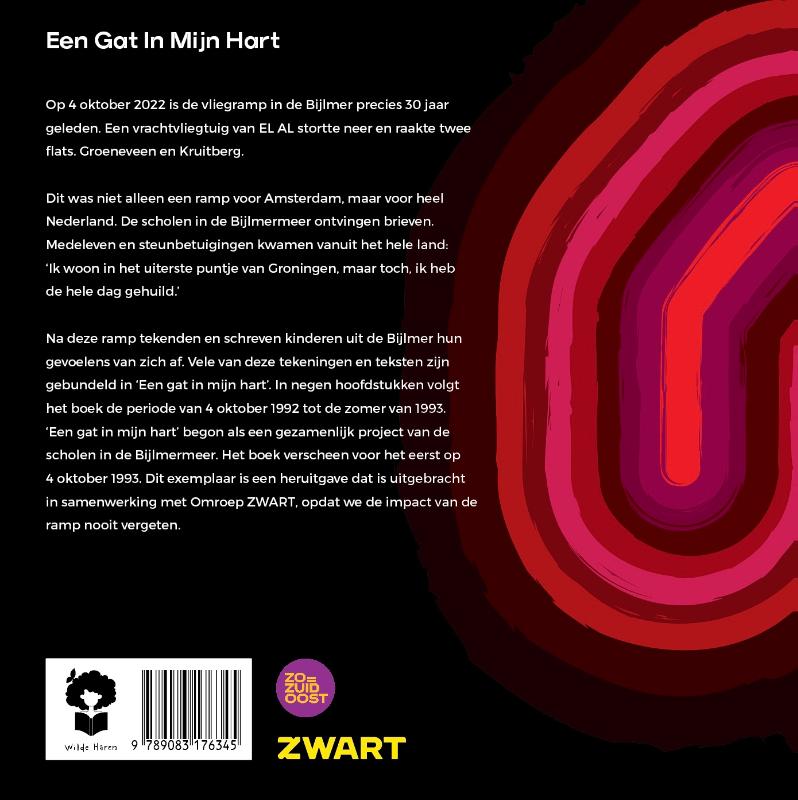 Achterkant van Een gat in mijn hart