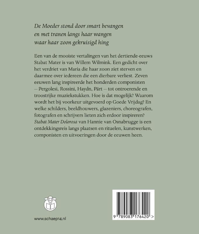 Achterkant van Stabat Mater Dolorosa
