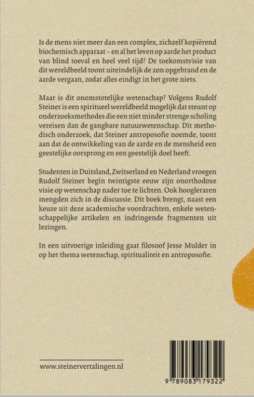 Achterkant van Wetenschap en wereldbeeld