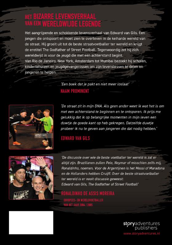 Achterkant van Edward van Gils. The Godfather of Street Football Speaks!