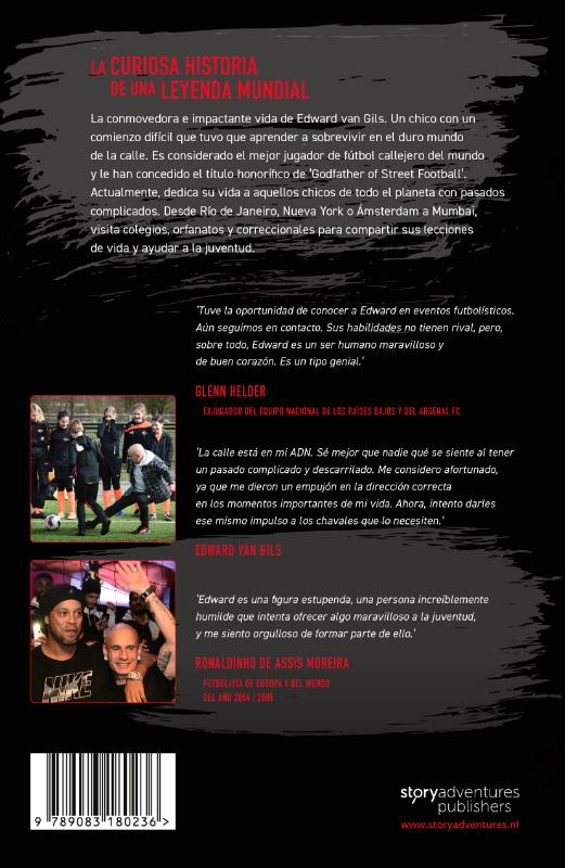Achterkant van Edward van Gils. The Godfather of Street Football Speaks!