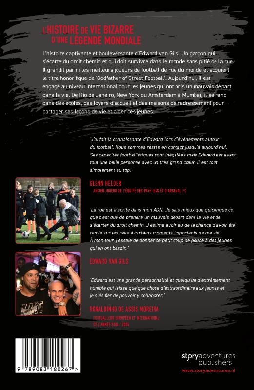 Achterkant van Edward van Gils. The Godfather of Street Football Speaks!