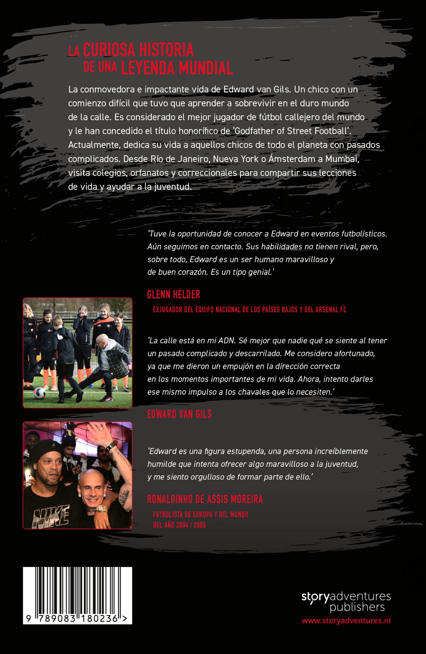 Achterkant van Edward van Gils. The Godfather of Street Football Speaks!