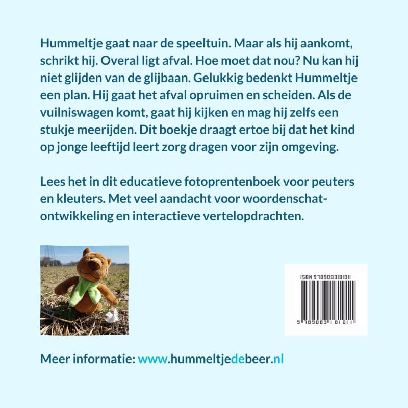 Achterkant van Hummeltje ruimt het afval op