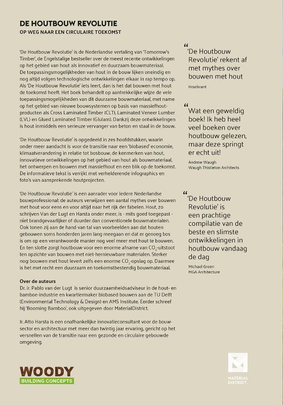 Achterkant van De Houtbouw Revolutie - Woody Building Concepts editie