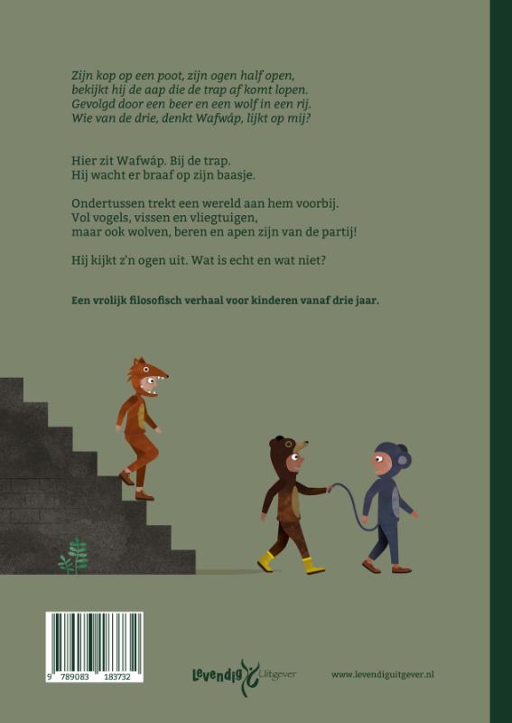 Achterkant van Hier wacht ik