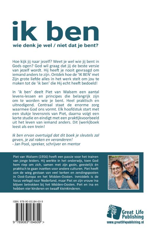 Achterkant van Ik ben