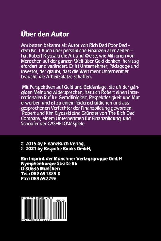 Achterkant van Rich Dad Poor Dad